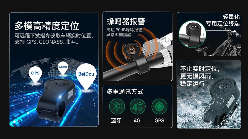 電動(dòng)自行車定位器